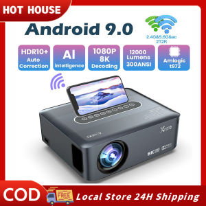 Projector Dual WIFI 8K Ultra HD Smart TV Cellphone Portable Projector 12000 Lumens Android Projector Home Theater