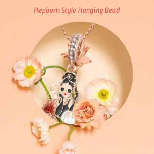 BAMOER 925 Sterling Silver Eiffel Tower Pendant fit DIY Bracelet & Bangle Fine Jewelry Bead Rose Gold Charms Collection BSC640