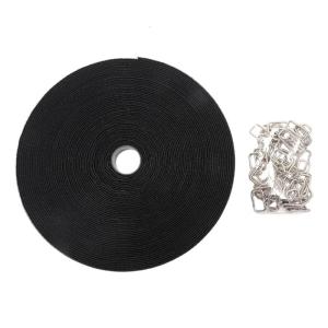 Extra Wide Reusable Cable Tie 10M Roll 50 Strong Clip Auto Locking Nylon Tie For Electrical Bundling Needs