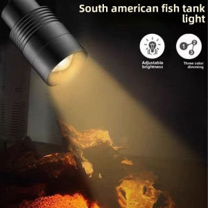 Waterproof LED Fish Tank Light Mini Clip Lamp for South American Aquarium Decoration Small Stream Tank Lighting