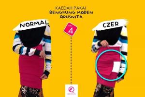 ZH Bengkung Moden Qrusnita untuk wanita lepas bersalin / Korset Ibu Berpantang / Corset