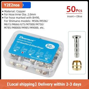 【Local shipping】 50 Pcs Bicycle Brake Olives Inserts For SHIMANO BH90 BH59 SRAM Magura Tektro Cycle Hydraulic Brake Connector Replacement Parts