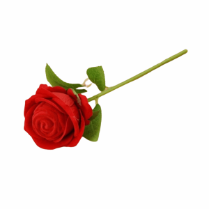 OKKFINE Jewelry Holder Flocked Rose Ring Box Ring Box Red Velvet Red Velvet Jewelry Box Fashion Display Case Artificial Rose Flower Box Wedding