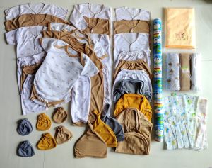 50 PCS Paket Hemat Lahiran Komplit Baju Bayi Baru Lahir Paket Hemat Brojol Baby Paket Komplit Bayi Baru Lahir