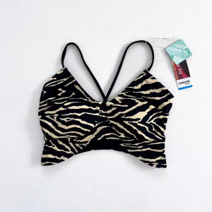 Womens Push-Up Sports Bra Cross Strap Yoga Camisole Fitness Top Breathable Beauty Back Gym Bra Print Design Sport Bras