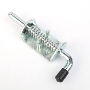Heavy Duty Spring Latch Metal Lock Stainless Steel Safety Door Latch Thickened Barrel Bolt for Door Gate Van Container