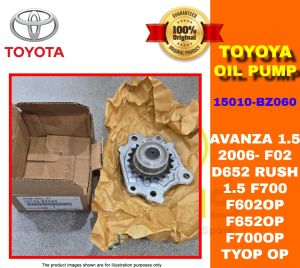 TOYOTA OIL PUMP ASSY 15100-BZ060 AVANZA 1.5 2006- F02 D652 / RUSH 1.5 F700 F602OP F652OP F700OP TYOP OP