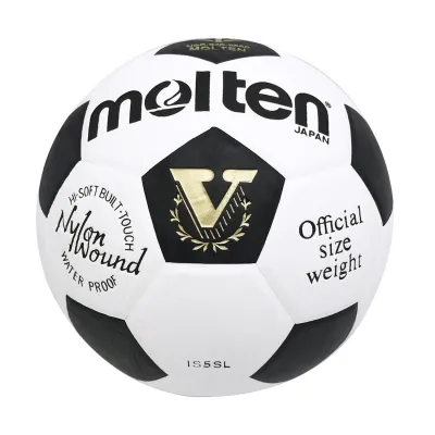 Molten Laminated Football - Soccer Ball Size 4 / 5 (White/Black) IS4SL IS5SL