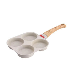 กระทะทอดไข่4หลุม Omelet PAN ใช้ทอดไข่ดาว ทอดแฮม ทำอาหารไม่ติด เคลือบสาร Non-Stick สามารถใช้กับเตาแม่เหล็กไฟฟ้า