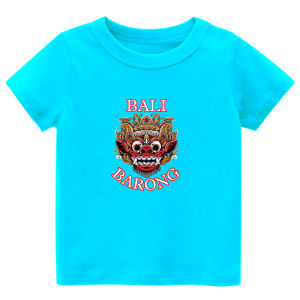 Tshirt kids kaos atasan oblong anak usia 1-12 laki-laki perempuan sablon gambar BALI BARONG
