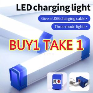 【Buy 1 Take 1】50W USB Rechargeable Light Emergency Light for Indoor Study WorkingOutdoor Camping Fishing Hiking Light LED Light Tube Lamp