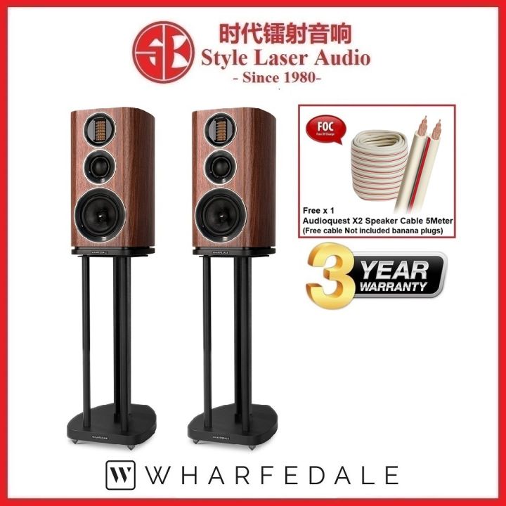 Wharfedale EVO 4.2 Bookshelf Speaker + EVO4 Stands Lazada
