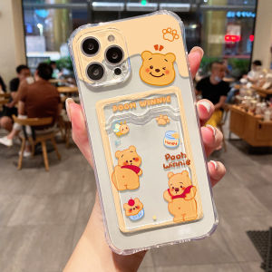 Tempat Kartu TPU Slot Cangkang Lunak untukVIVO Y17 Y15S Y17S Y35 Y36 Y100 Y200E V30 V30 PRO Y22S Y16