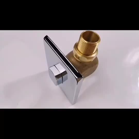 Brass Hand Pushed Stool Flush Valve, Delayed Water Tap for Public