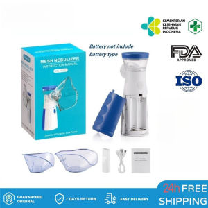 Portable Mesh Nebulizer for Adults and Kids Rechargeable USB Silent Asthma Inhaler Fast Relief