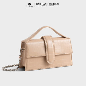 Túi Yuumy (Thời trang nữ nắp gập sành điệu size 22 - Túi đeo chéo da Verein YN208)