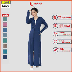 Áo Chống Nắng Nữ 𝐂𝐀𝐑𝐃𝐈𝐍𝐀 2 Lớp Dáng Dài Liền Thân Chất Thun Lạnh Nhật Cao Cấp Chống Tia UV 2BC