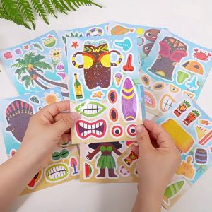 KW - Dress Up Tropika Dress Up Character 3D DIY Sticker Book Buku Pelekat Miniatur KH 0011