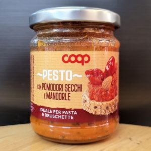 COOP - Lọ ĐỎ 180g - SỐT PESTO CÀ CHUA / Ý / Pomodori Secchi Pesto Sauce