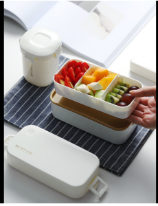 Double-layer Lunch Box Set & Accessories: A Durable & Convenient Meal Kit
