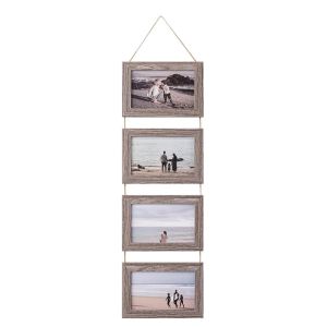 PUDE Trang trí Khung tranh treo tường 6 inch Vân Gỗ Khung ảnh treo tường Đơn giản Khung tranh Trang trí tường