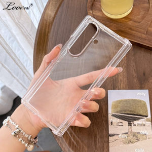 Transparent Full Protector Acrylic Case for Samsung Galaxy Z Fold 7 6 5 4 3 8 Ultra zfold Hard Hinge Shockproof Clear Slim Cover