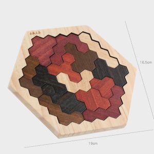 Bộ xếp hình đa giác tổ ong gỗ thông minh cho bé – Đồ chơi phát triển tư duy sáng tạo mới nhất 2025