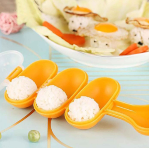 Cetakan nasi bola / Cetakan onigiri / Cetakan bento bola FREE sendok nasi