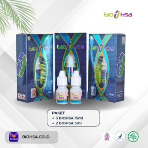 BIO HSA Jamu Tetes Herbal [Paket 3 BioHSA 15ml + 2 Biohsa 5ml]