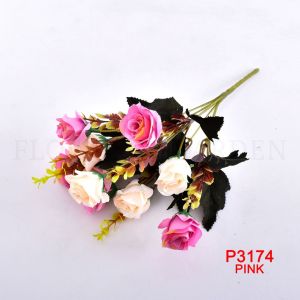 FC P3174 Bunga Mawar Buatan dengan Bahan Sutra untuk Hiasan Dekorasi Bunga Hias