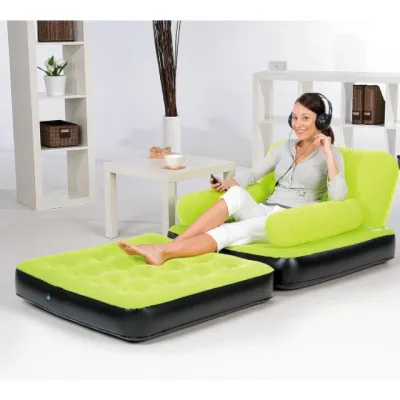 Sofa Angin / Air Sofa Bed 2 in 1 Kursi Malas Lazy Airbag Kasur Travel Portable Pillow Interior