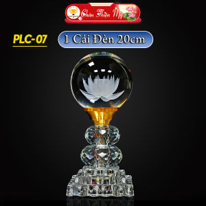 Đèn Thờ Pha Lê Cầu Nguyên Khối CHÂN THIỆN MỸ Trang Trí Bàn Thờ Phòng Thờ PLC-07