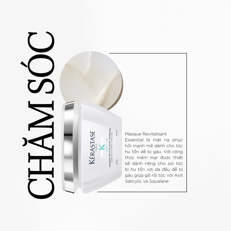 Mặt nạ phục hồi chuyên sâu dành cho tóc gàu Kérastase Symbiose Masque  Revitalisant Essentiel 200ml | Lazada.vn