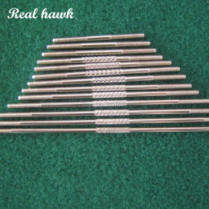 10pcs Meta Push Rods M2 L20/25/30/35/40/45/50/55/60/65/70/75/80/90/100/110/120mm Connecting Rods Thread Length 10mm for RC Parts