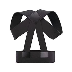 เข็มขัดแก้ไขสำหรับผู้ใหญ่ /ปรับได้ปรับได้ อุปกรณ์พยุงคอด้านหลัง แบบพกพาได้ / เข็มขัดแก้ไขท่าทาง /เข็มขัดพยุงเอวแบบปรับกระชับไหล่พร้อมจุดเชื่อมต่อ 3 จุด