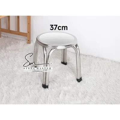 Ready Stock Portable Round Stainless-Steel Stool /Chair