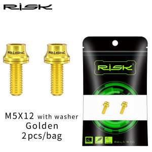 M5x12 Bicycle Water Bottle Cage Fixing Bolts Titanium Road Mountain Bike Water Holder Screws Air Pump Holder Fixed Screws