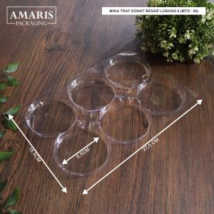 Mika Tray Donat Besar Lubang 6 Isi 25 Pcs MTD-6 Amaris Packaging