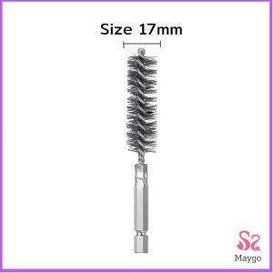 แปรงลวดเหล็กขัดเงา ลวดสเตนเลส แบบหกเหลี่ยมใช้กับสว่าน เลือกขนาดตามที่ใช้งาน wire brush