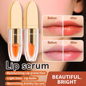 Long-Lasting Color-Changing Lip Essence Oil Non-Stick Cup Improves Lip Lines Moisturizing Lip Care Improvement Lip Circumference Black Moisturizing Lipstick Anti-Dry Repair Light Lip Gloss 变色唇部精华油 深度滋养