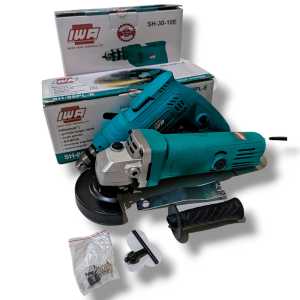 PAKET BOR GERINDA Mesin Gerinda Tangan 4inch dan Mesin Bor 10mm Bor dan Gerinda 4" MURAH!! - IWA