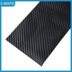 【E-WOITD】 3D Carbon Fiber Car Sticker Paste Protector Door Side Anti Scratch Tape Film