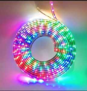 Lampu led strip selang 5050 paket 10 Meter merah kuning hijau biru putih pink outdoor 220v rgb