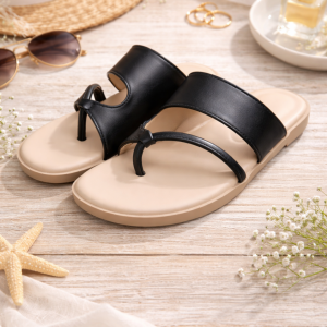 Dép nữ DepStyle VN xỏ ngón đế mềm siêu êm chống trượt size 35-39 màu đen nâu
