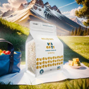 Kangaroo Island Oats Rolled Oats 100% wholegrain Oats Single Origin Kowari oat variety and all grains are grown on Kangaroo Island Australia