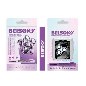 Beisoky Tempered Glass Camera/Kamera CD Pattern iPhone 11 - 13 Pro Max 14 - 15 Pro Max