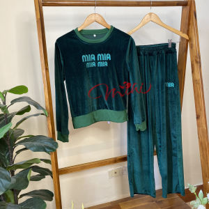 Đồ bộ trung niên nữ cao cấp B21 Quần áo thời trang trung tuổi thu đông đẹp sang trọng cho mẹ người lớn tuổi Bigsize