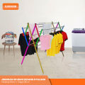 Jemuran Pakaian Baju Besar Aluminium 9 Palang Panjang 150cm x  Tinggi 138cm. 