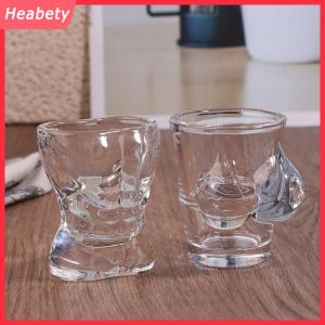 Heabety 1PC Mới Độc Đáo Bia Cup Vui Người Đàn Ông Phụ Nữ Cơ Thể Hình Trong Suốt Rượu Vang Thủy Tinh Thanh Drinkware Cocktail Cốc Cà Phê Nước Trái Cây Teacup