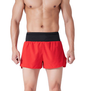 (S-4XL)Sports Shorts Men Women Teens Quick Dry Marathon Running Short Pants with Zipper Pocket Double Layer Trackless Fitness Training Shorts BB818